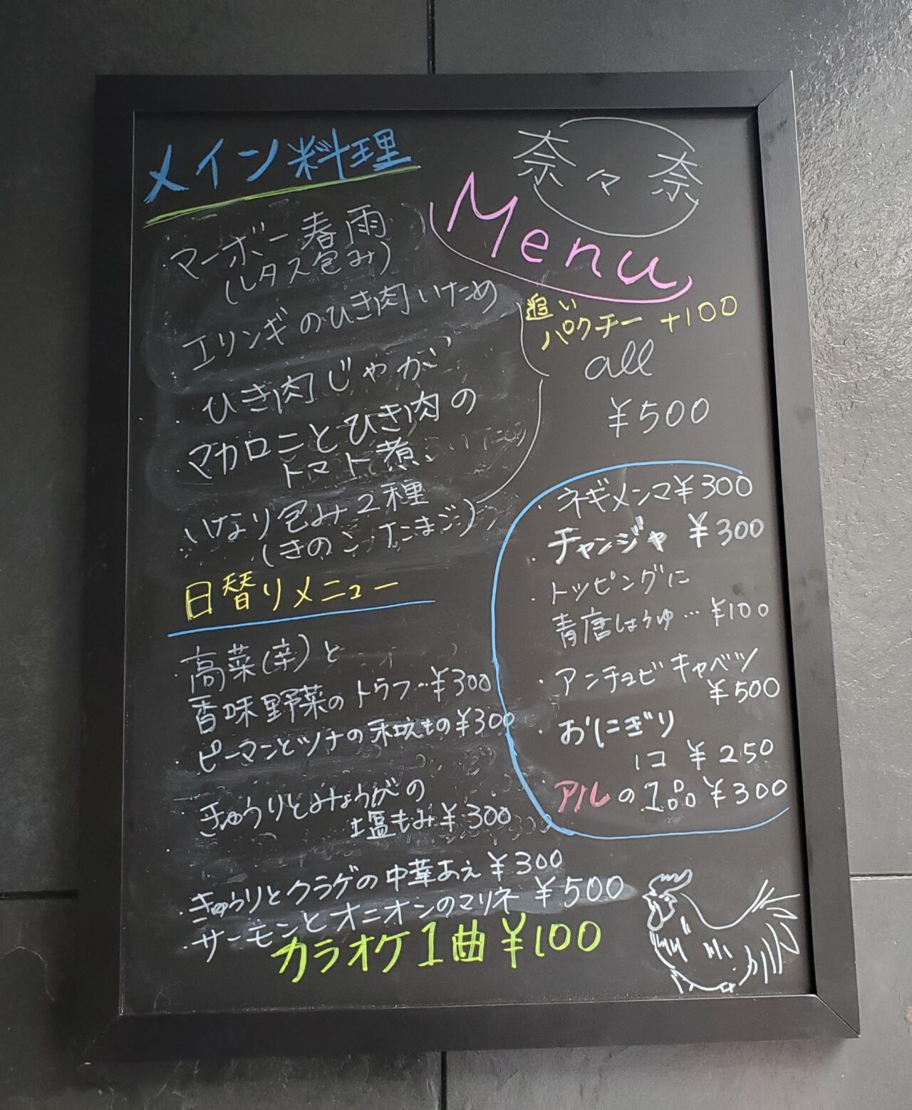 メニュー