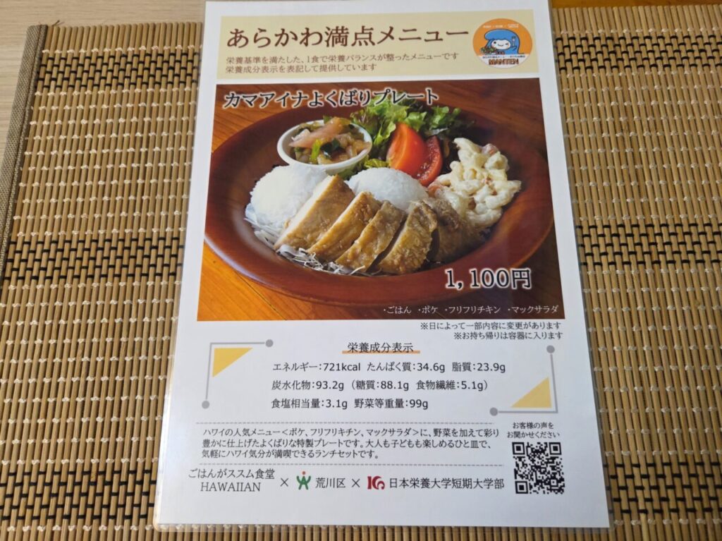 メニュー